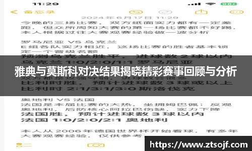雅典与莫斯科对决结果揭晓精彩赛事回顾与分析
