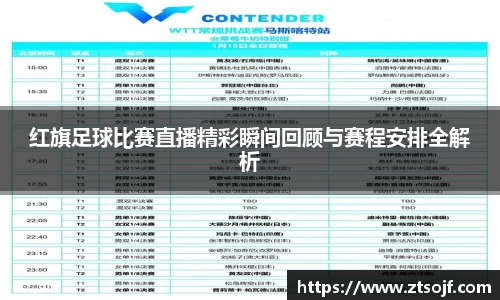 红旗足球比赛直播精彩瞬间回顾与赛程安排全解析
