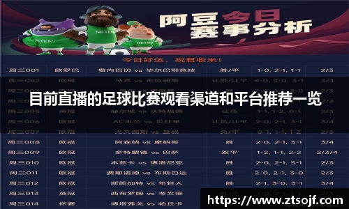 目前直播的足球比赛观看渠道和平台推荐一览