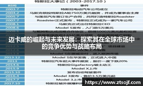 迈卡威的崛起与未来发展：探索其在全球市场中的竞争优势与战略布局